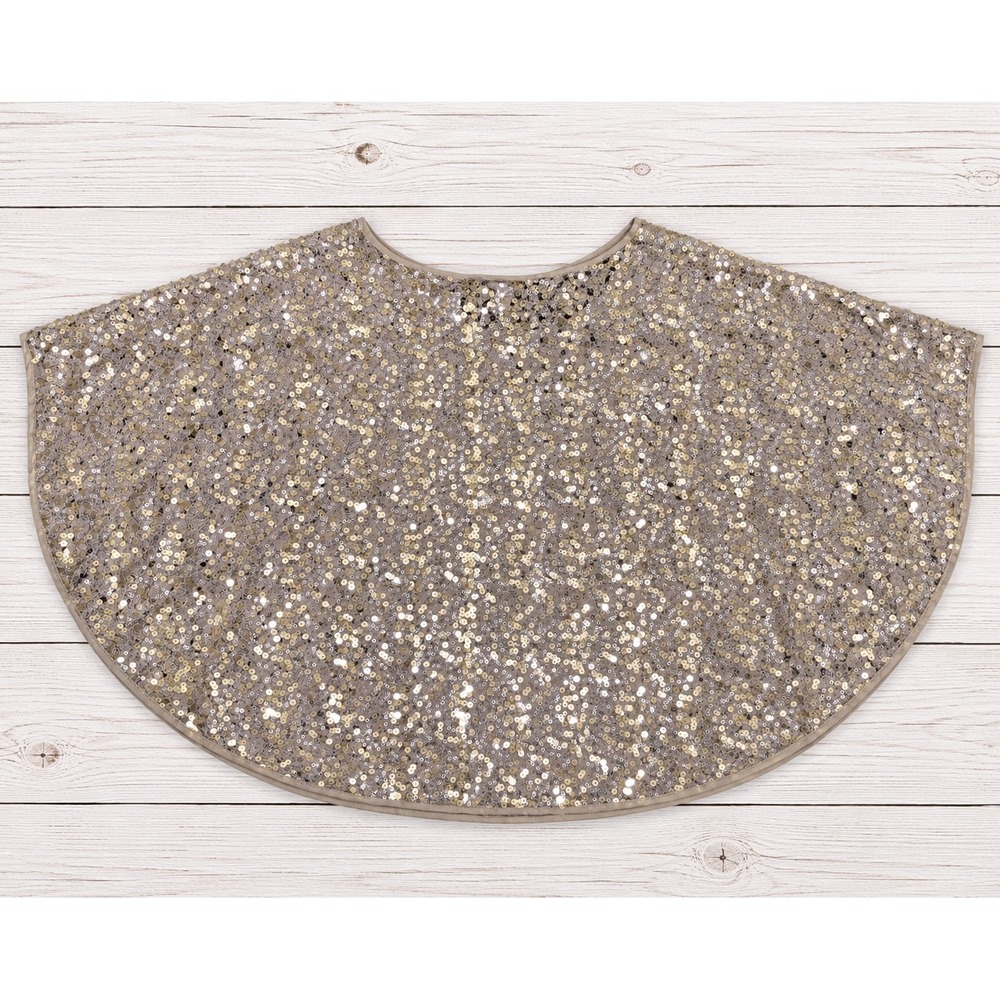 Chico's Taylor Chianti Sequin Poncho Gold Shimmer Lace Evening Party Capelet S/M